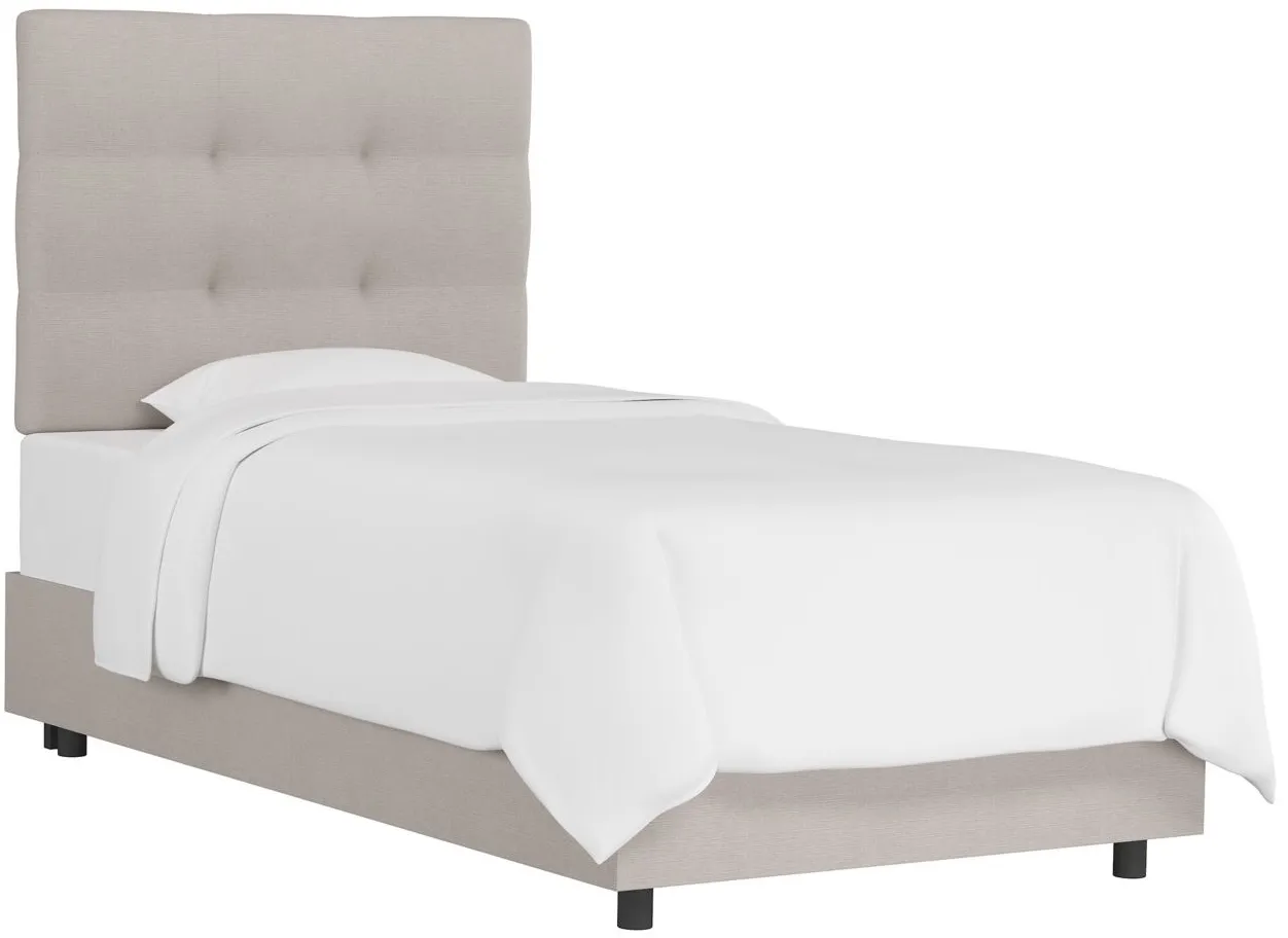 Linder Bed in Linen Putty by Skyline