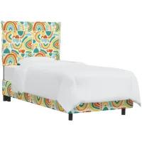 Rembrant Bed in Rainbow Madness Yellow Multi by Skyline