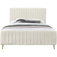 Zara Queen Bed in Gray by Meridian Furniture