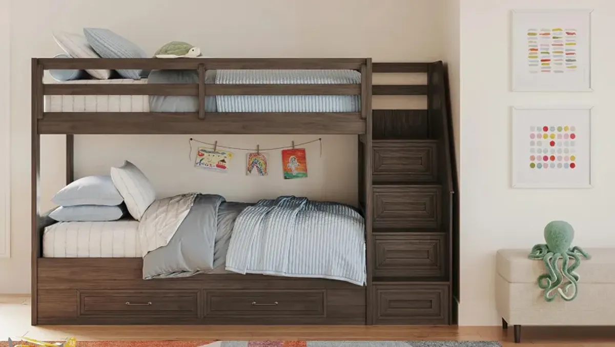 Kieran Bunk Bed w/ Storage & Staircase