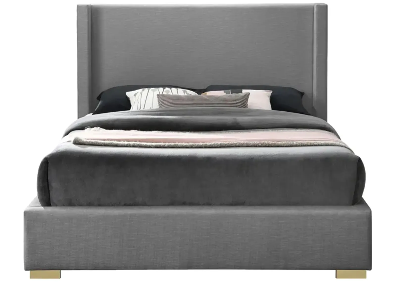 Royce Queen Bed in Gray by Meridian Furniture