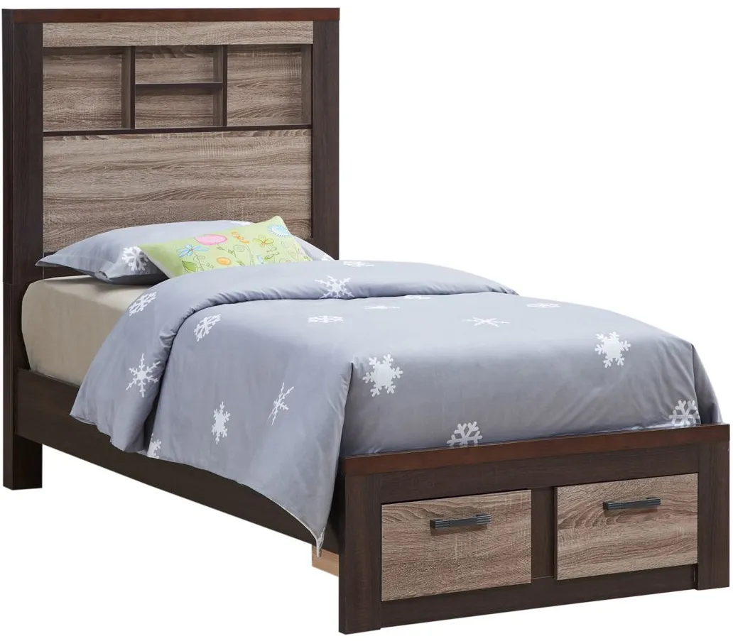 Magnolia Storage Bed in Gray/Brown by Glory Furniture