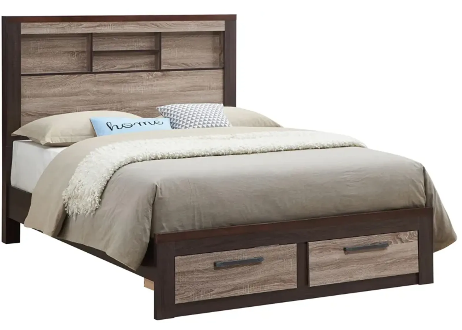 Magnolia Storage Bed in Gray/Brown by Glory Furniture