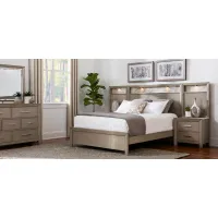 Armory 7-pc. Wall Bed Bedroom Set in Gray by Davis Intl.