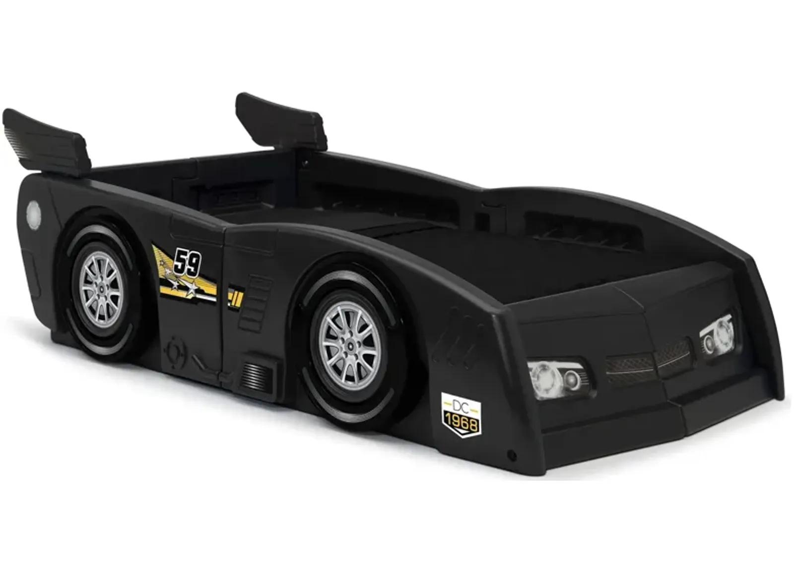 Grand Prix Race Car Bed by Delta Children in Black by Delta Children