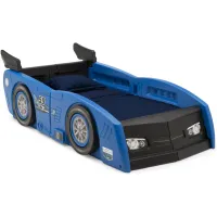 Grand Prix Race Car Bed by Delta Children in Blue by Delta Children