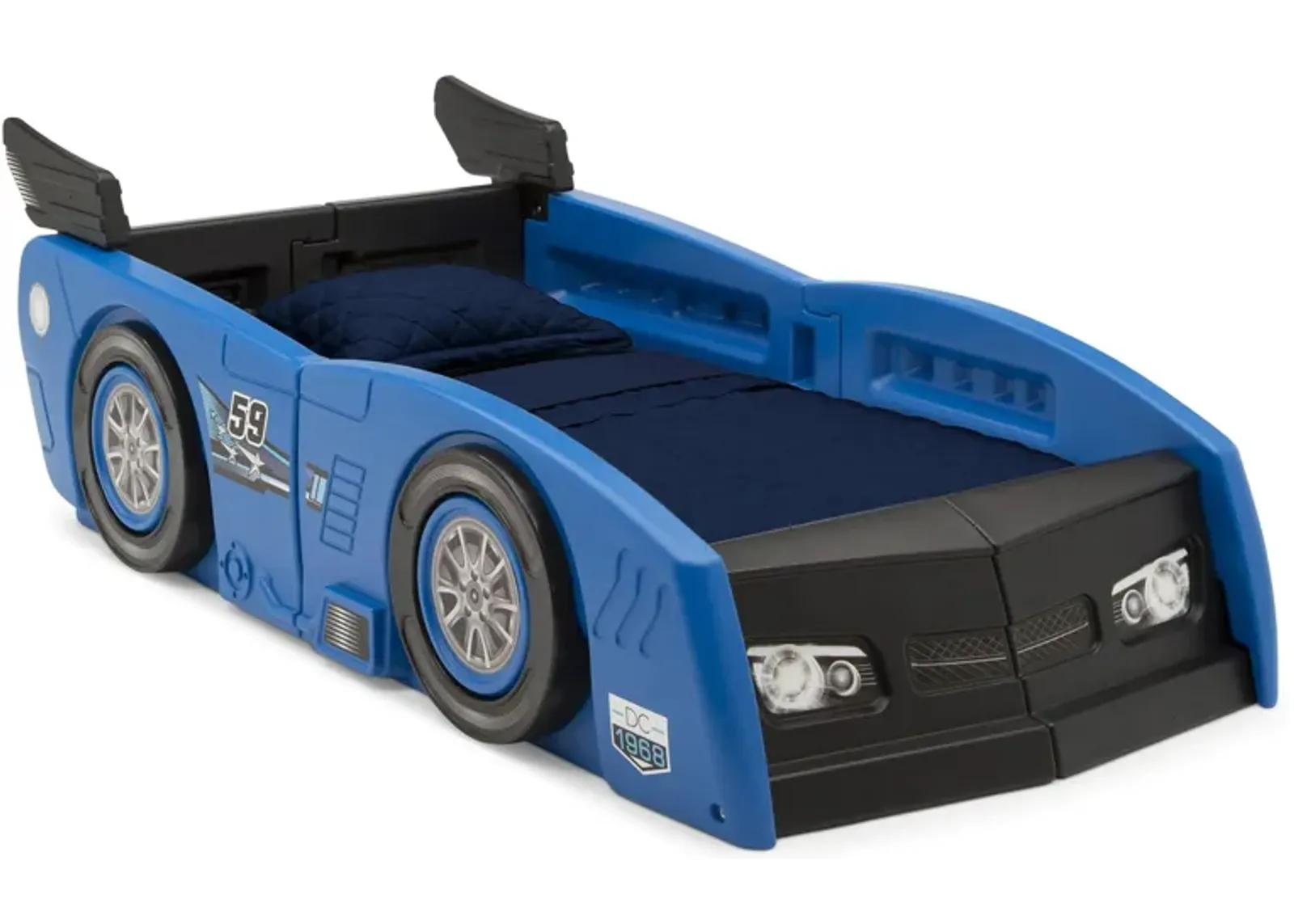 Grand Prix Race Car Bed by Delta Children in Blue by Delta Children