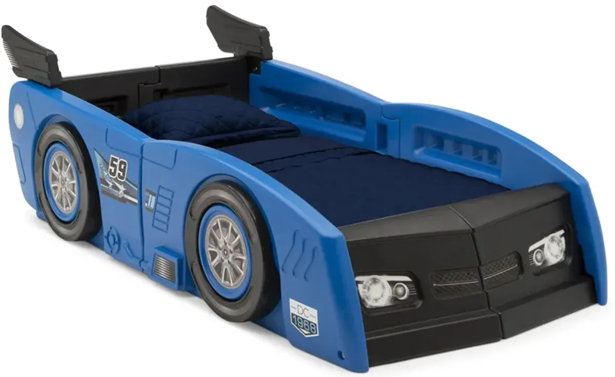 Grand Prix Race Car Bed by Delta Children in Blue by Delta Children