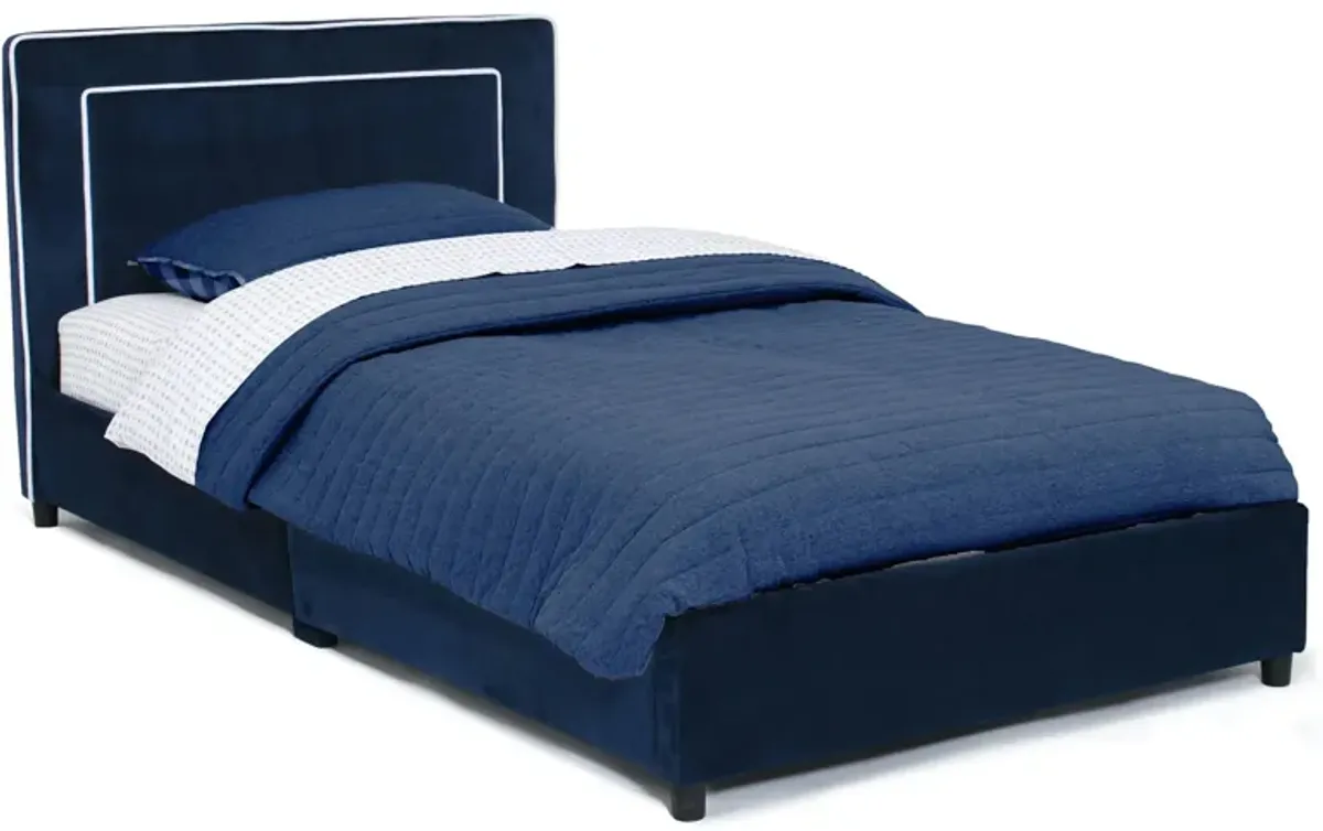 Upholstered Bed by Delta Children in Blue by Delta Children