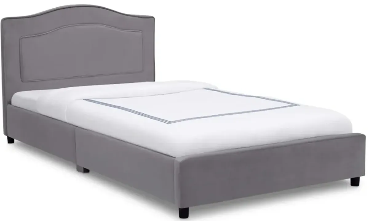 Upholstered Bed by Delta Children in Grey by Delta Children