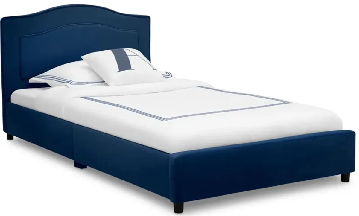 Upholstered Bed by Delta Children in Navy by Delta Children