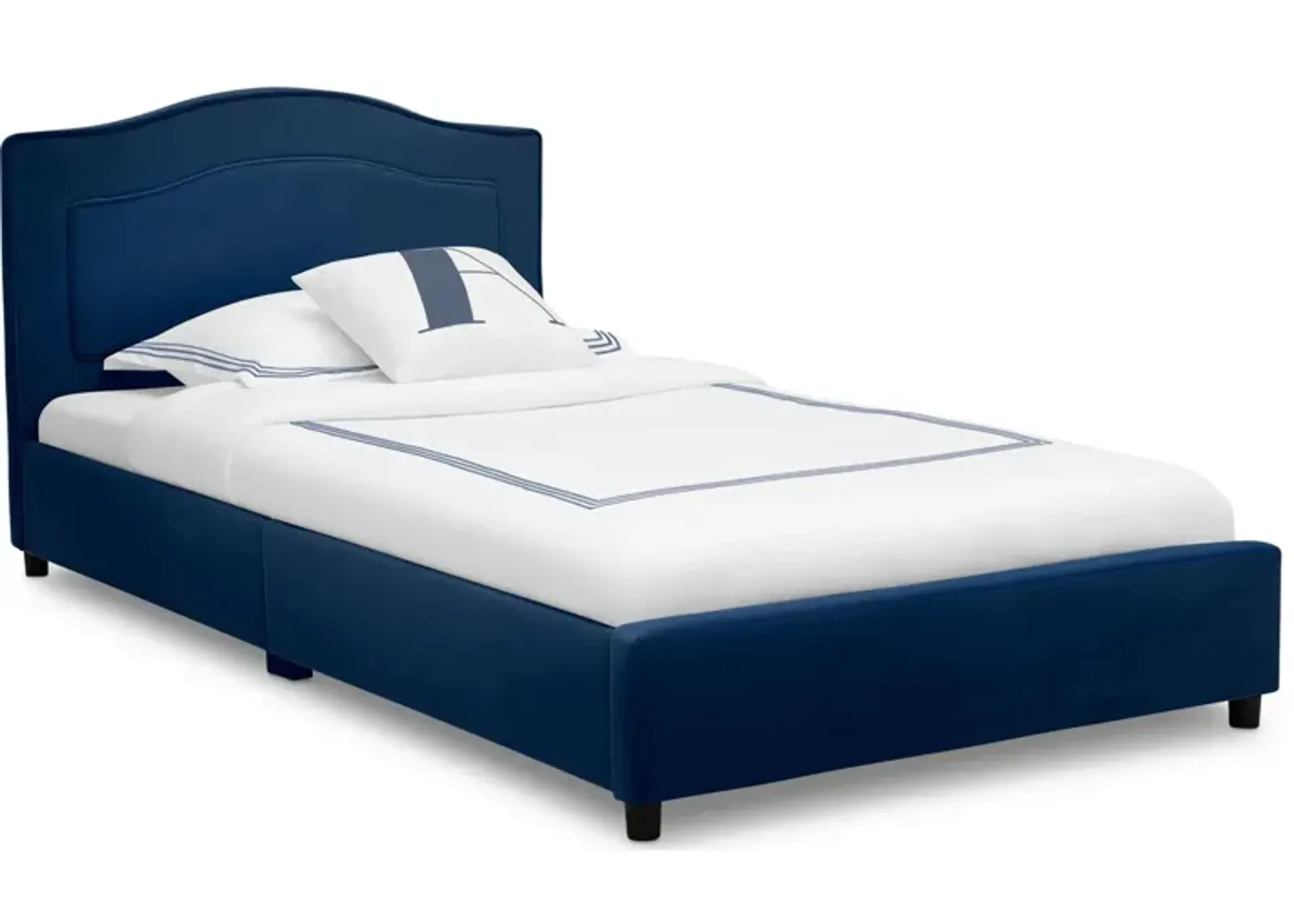 Upholstered Bed by Delta Children in Navy by Delta Children