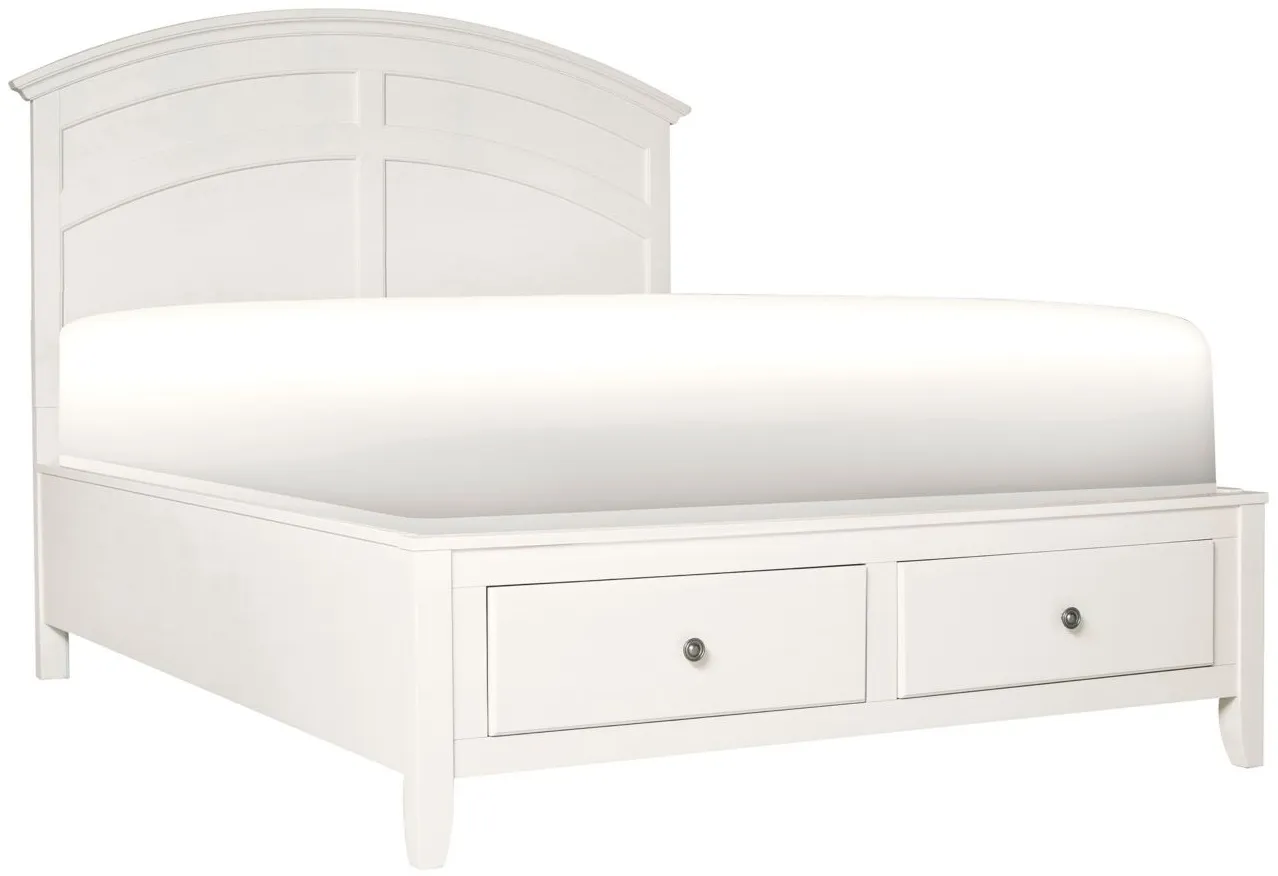 Kylie Storage Bed in Cream by Bellanest
