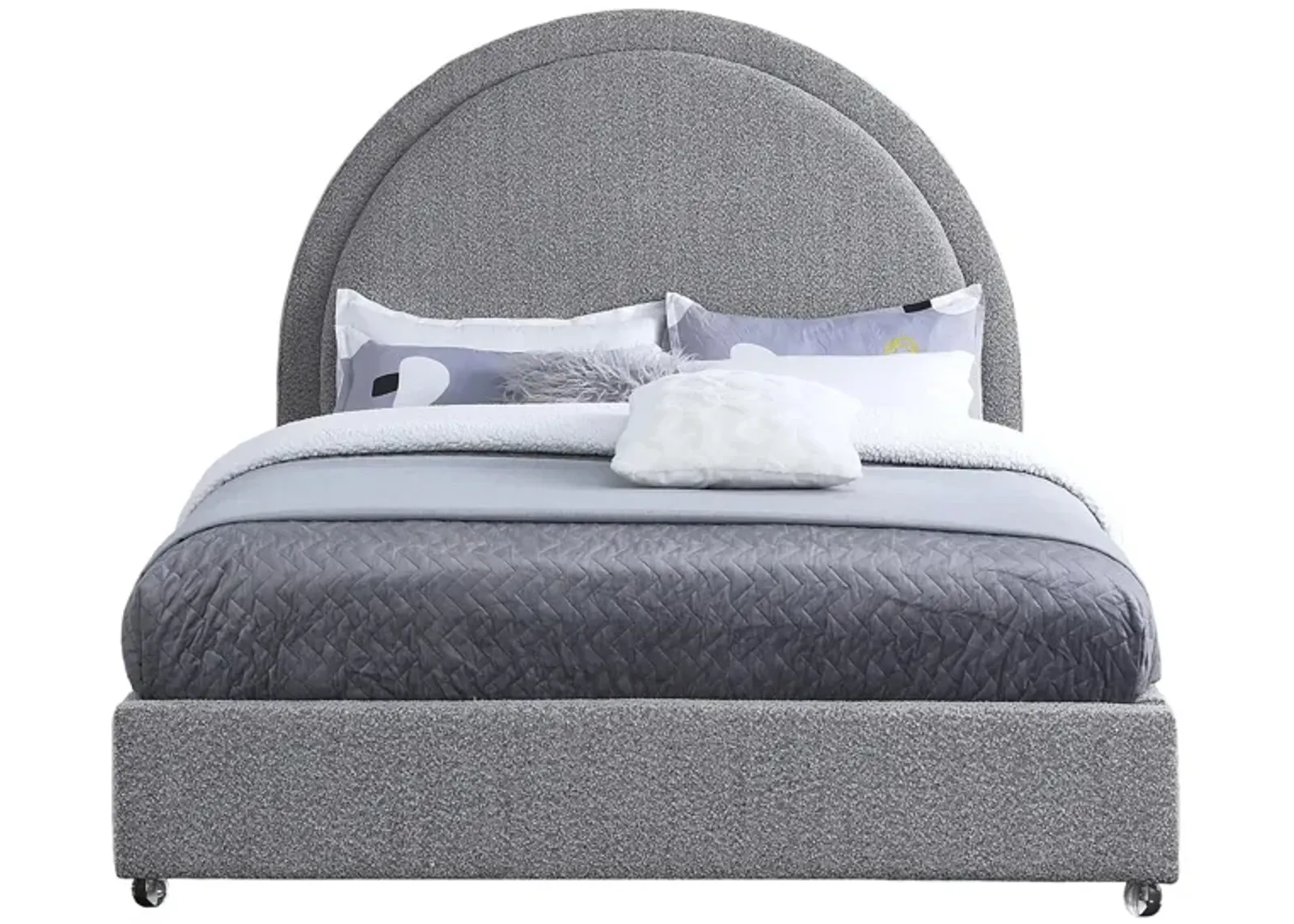 Milo Queen Bed in Gray by Meridian Furniture