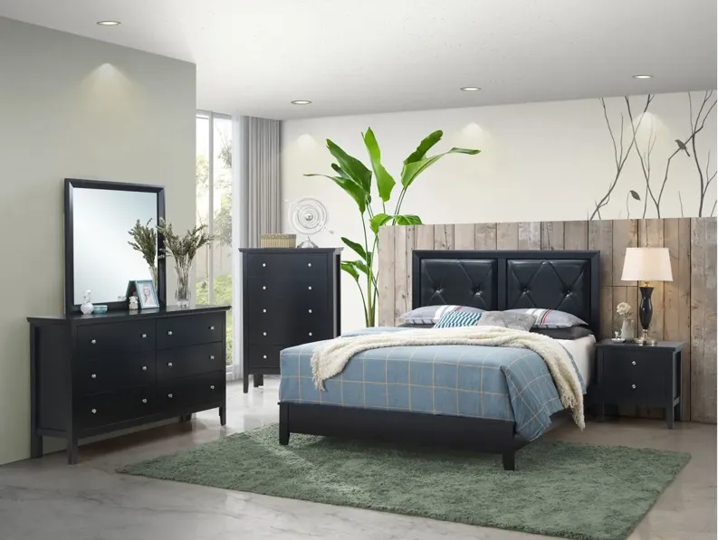 Primo Panel Bed in Black by Glory Furniture