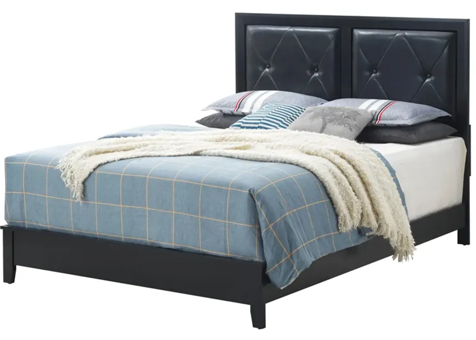 Primo Panel Bed in Black by Glory Furniture