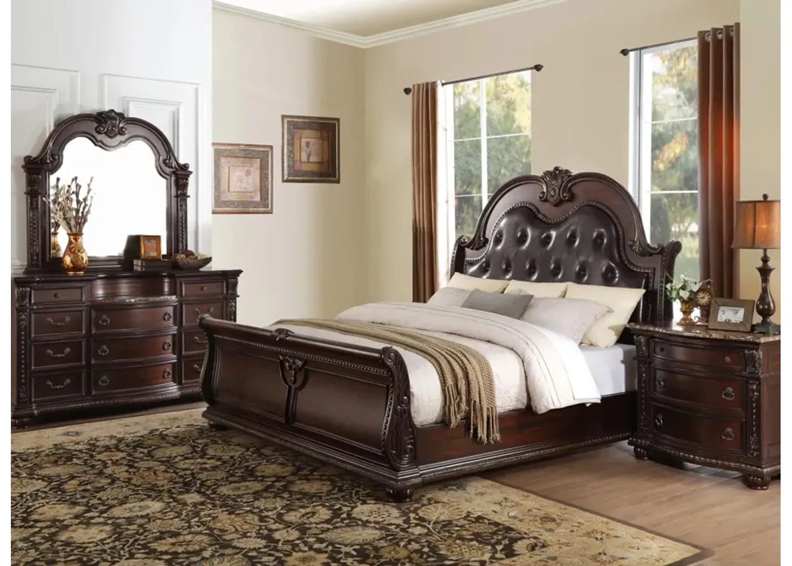 Palace 4-pc. Upholstered Bedroom Set