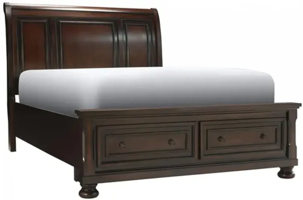 Donegan 4-pc. Sleigh Platform Storage Bedroom Set