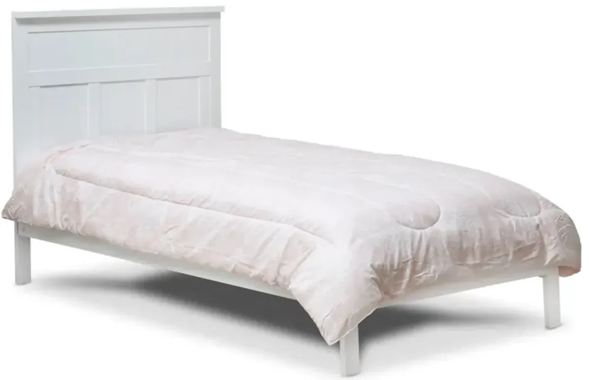 Twyla Bed in White by Sorelle Furniture