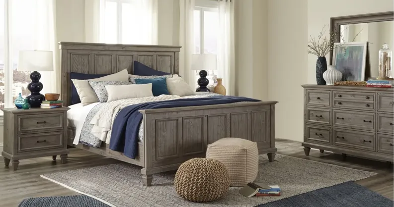 Lancaster 4pc. Panel Bedroom Set in Dove Tail Gray by Magnussen Home