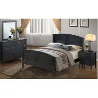 Hammond 4-pc. Panel Bedroom Set in Black by Glory Furniture