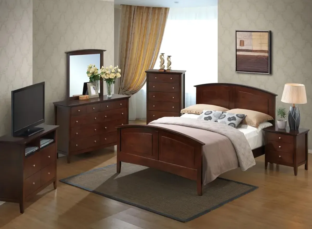 Hammond 4-pc. Bedroom Set in Cappuccino by Glory Furniture