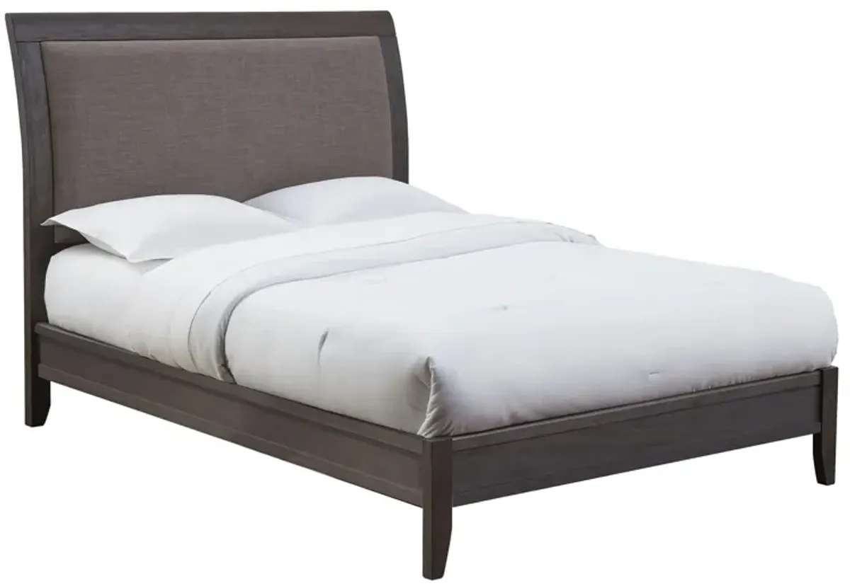 New Paltz Sleigh Bed in Dolphin/Basalt Grey by Bellanest