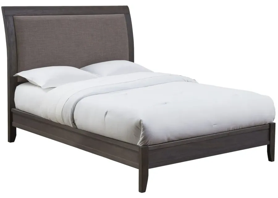 New Paltz Sleigh Bed in Dolphin/Basalt Grey by Bellanest