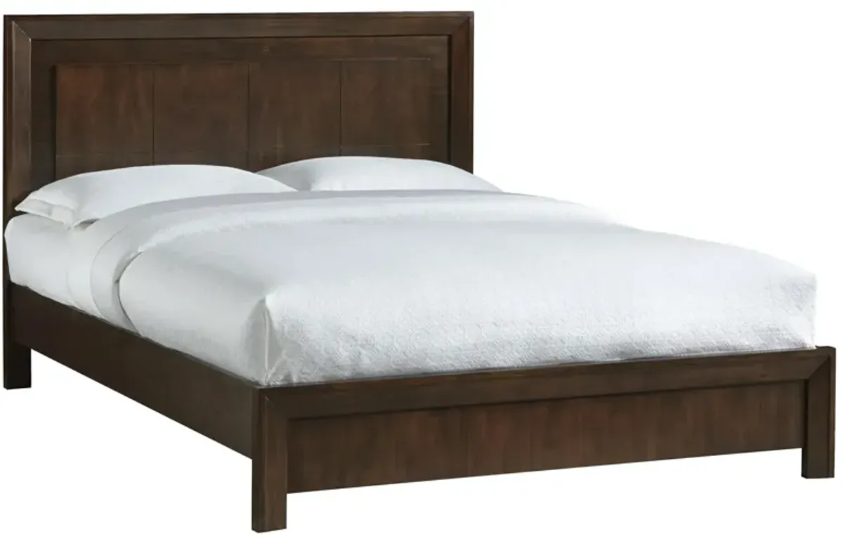 Van Buren Platform Bed in Chocolate Brown by Bellanest