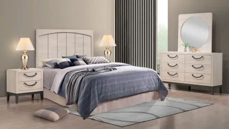 Veda 4pc. Bedroom in Off-White by Crown Mark