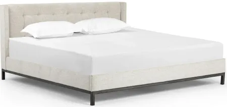 Newhall Bed in Plushtone Linen by Four Hands