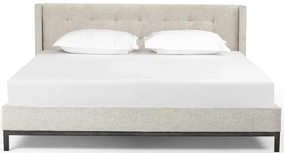 Newhall Bed in Plushtone Linen by Four Hands