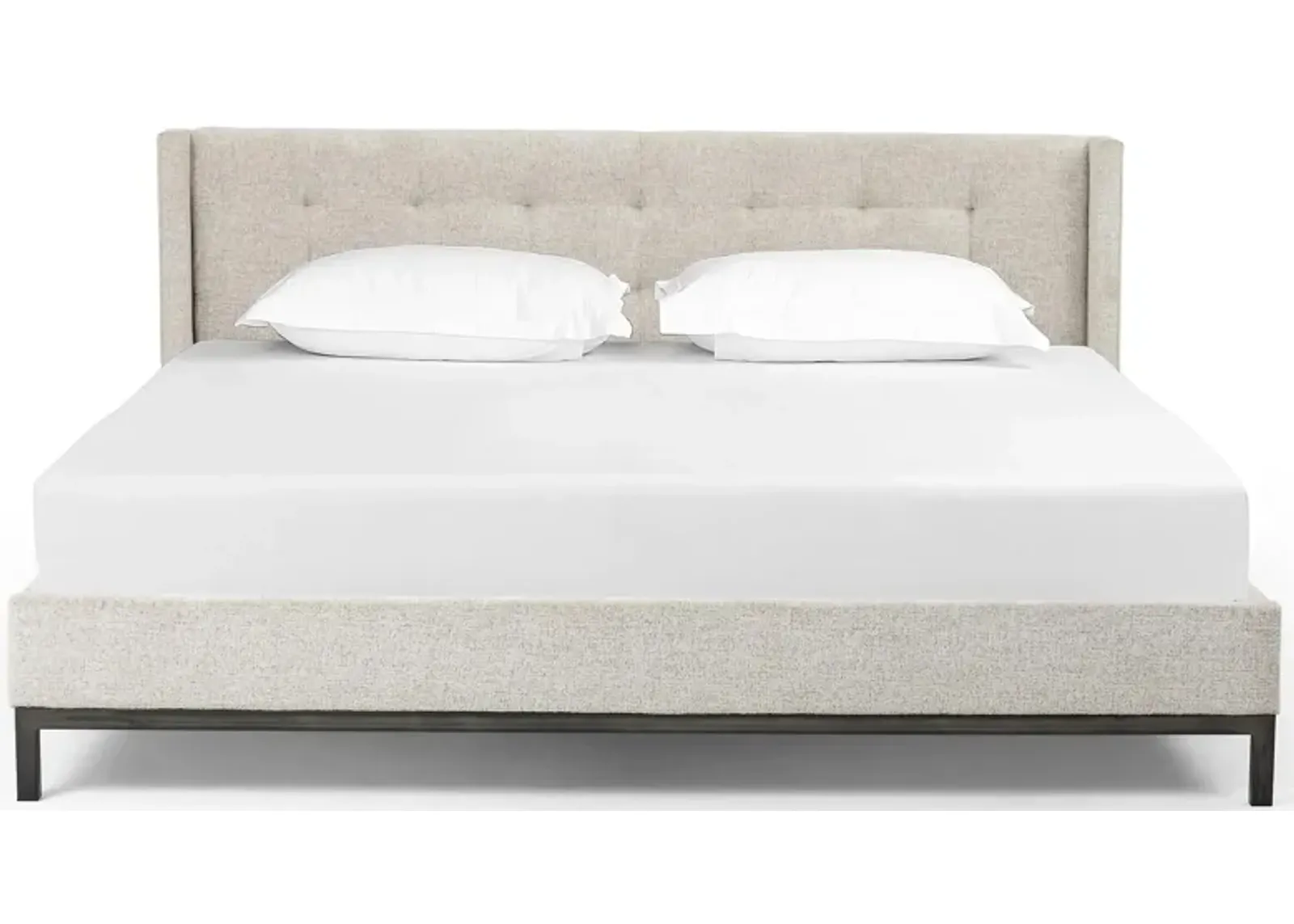 Newhall Bed in Plushtone Linen by Four Hands