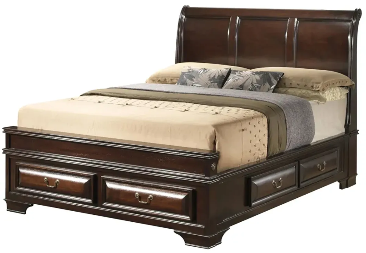 Sarasota Storage Bed in Cappuccino by Glory Furniture