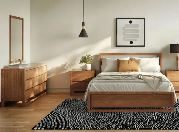 Aversa 4-pc. Platform Bedroom Set w/ 2-Drawer Nightstand