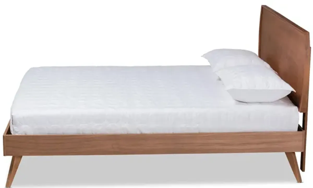 Aimi Mid-Century King Size Platform Bed