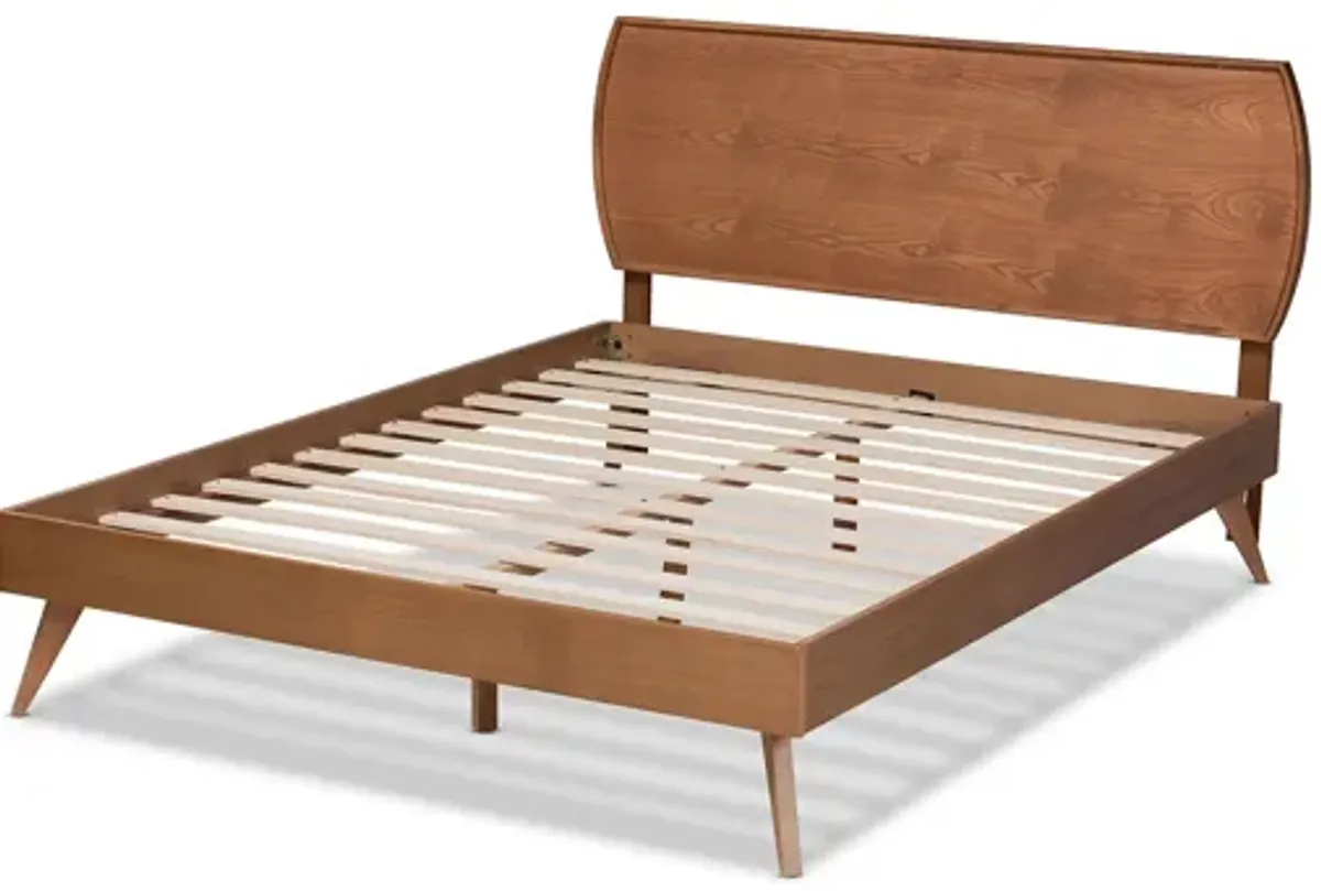 Aimi Mid-Century King Size Platform Bed