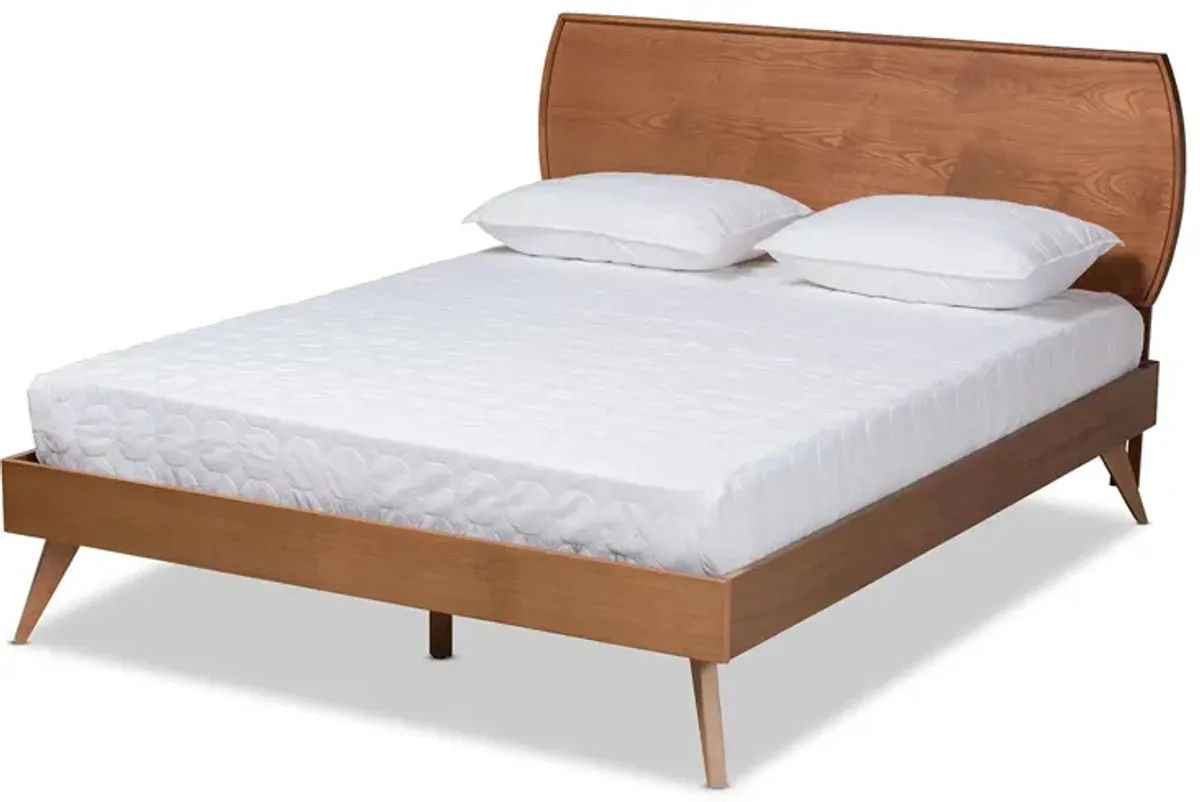 Aimi Mid-Century King Size Platform Bed