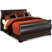 Huey Vineyard Queen Sleigh Bed in Black by Ashley Furniture