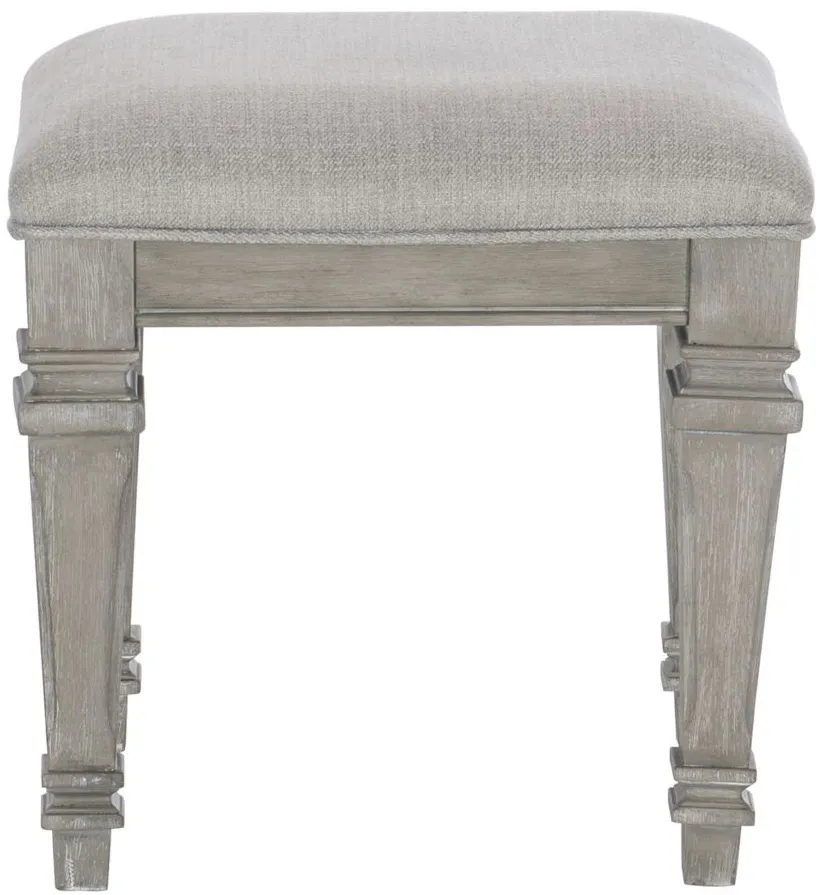 Kara Vanity Stool in Driftwood Gray by Homelegance