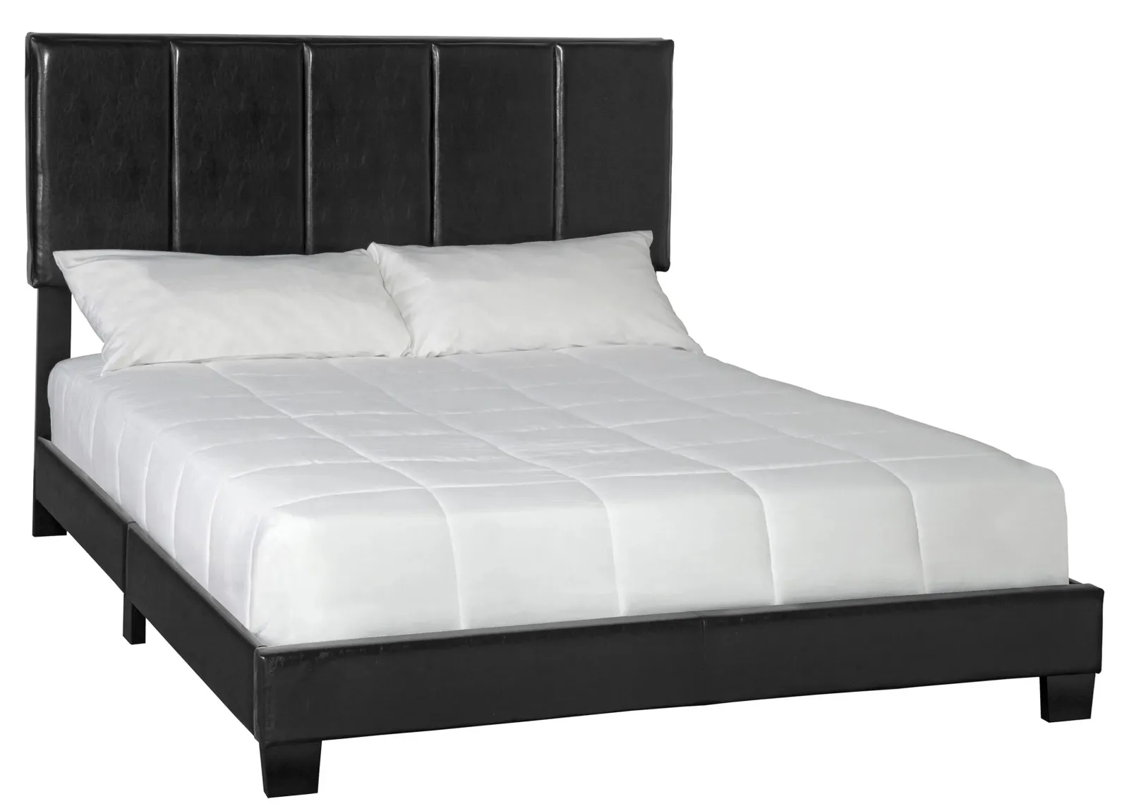 Harper Upholstered Bed in Black by Bernards Furniture Group