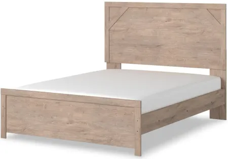 Oakley Panel Bed in Light Brown/White by Ashley Furniture