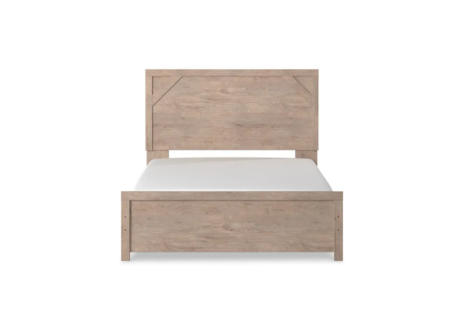 Oakley Panel Bed in Light Brown/White by Ashley Furniture