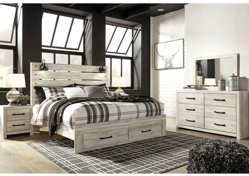 Luna 4-pc. Bedroom Set in Whitewash by Ashley Furniture