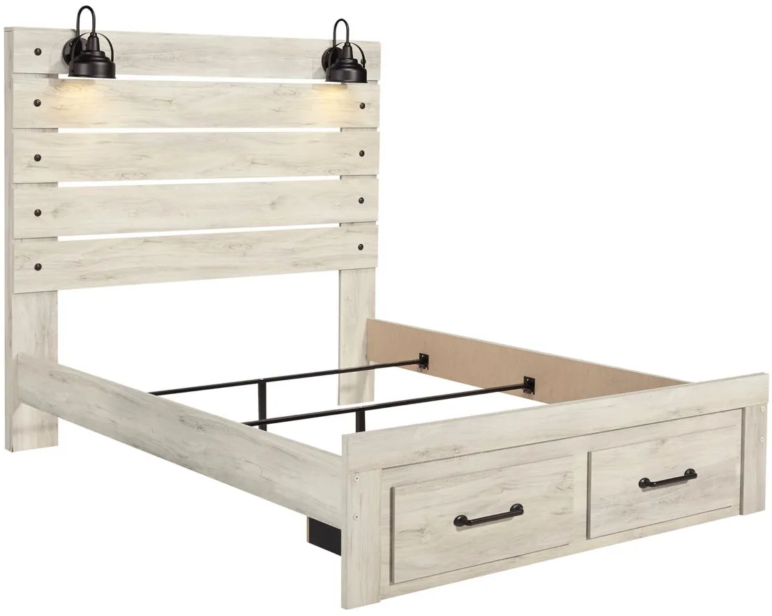 Luna 4-pc. Bedroom Set in Whitewash by Ashley Furniture