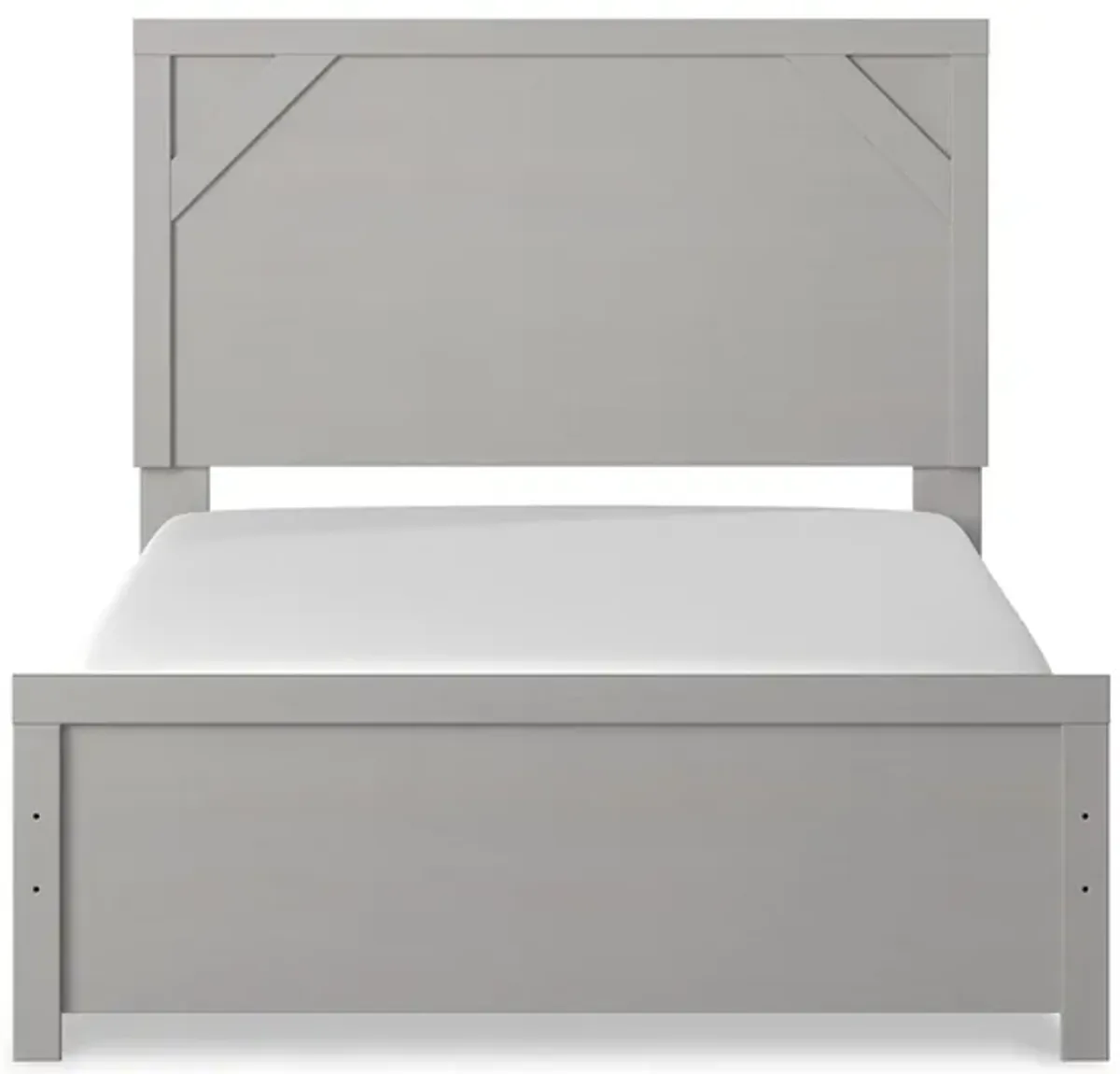 Cottonburg Full Panel Bed in Light Gray/White by Ashley Furniture