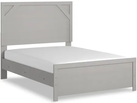Cottonburg Full Panel Bed in Light Gray/White by Ashley Furniture