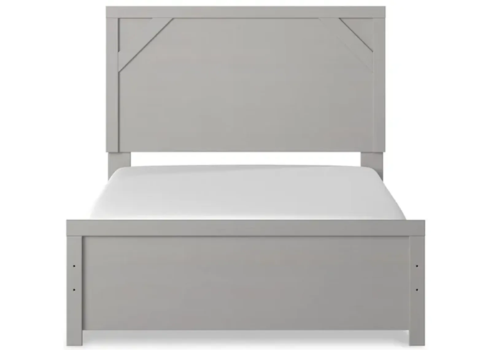 Cottonburg Full Panel Bed in Light Gray/White by Ashley Furniture