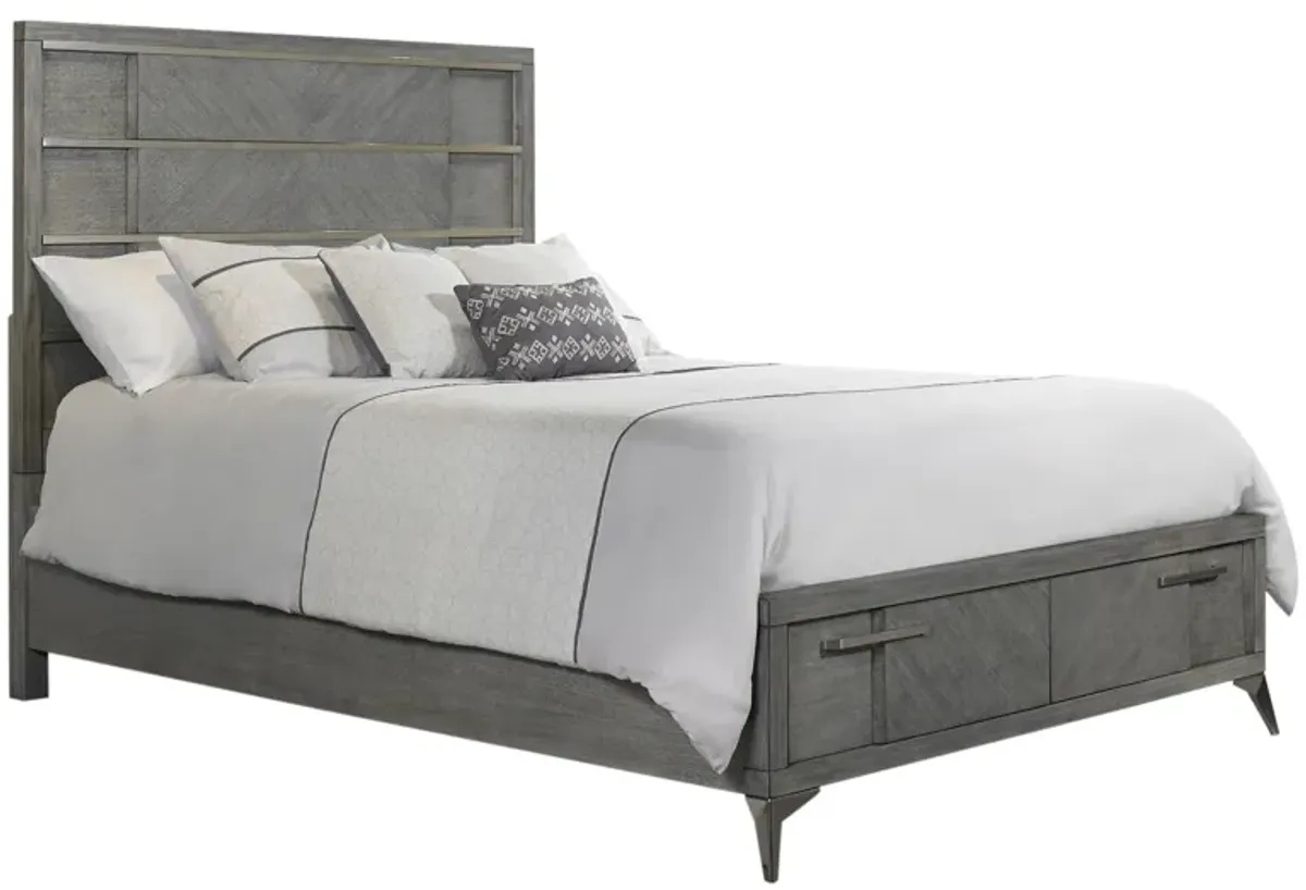 Aries Storage Bed in Gray by Bernards Furniture Group