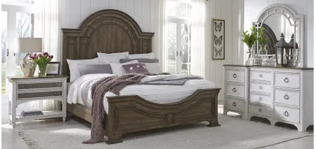 Glendale Estates Queen Bed in Brown by Bellanest.